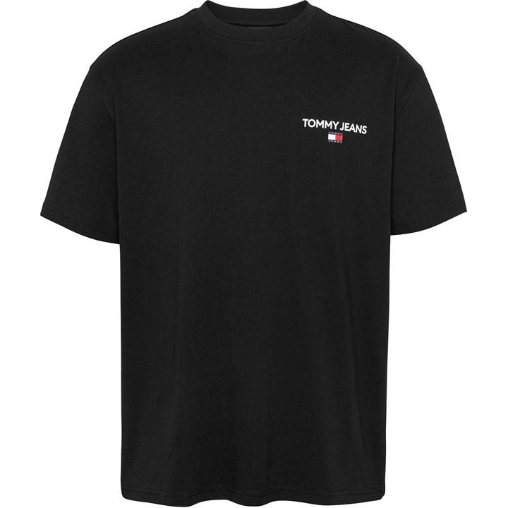 Tommy Jeans Men's Black Back Flag Logo T-Shirt 2XL