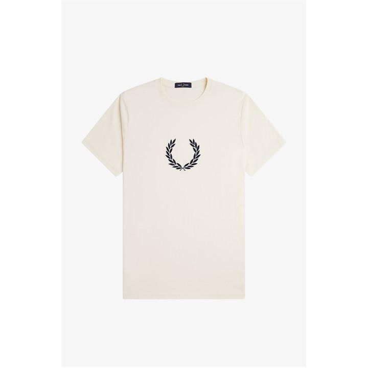 FRED PERRY TEXTURED LAUREL WREATH T-SHIRT