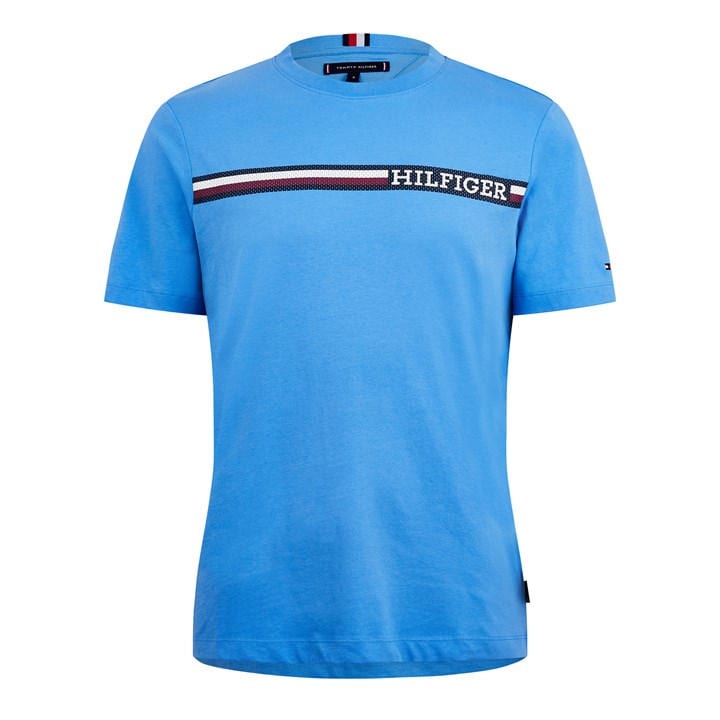 TOMMY HILFIGER MONOTYPE CHEST STRIPE TEE