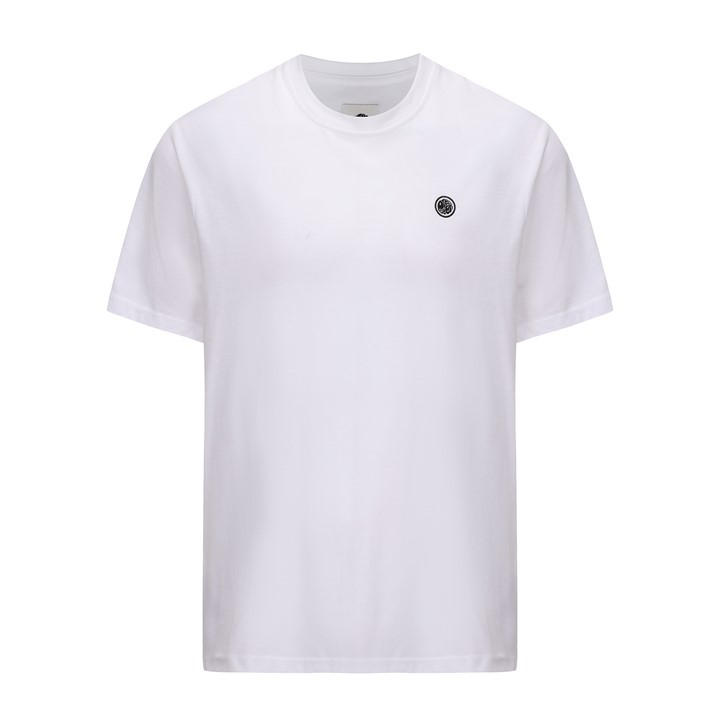 Pretty Green Men's White Green Mitchell T-Shirt Large