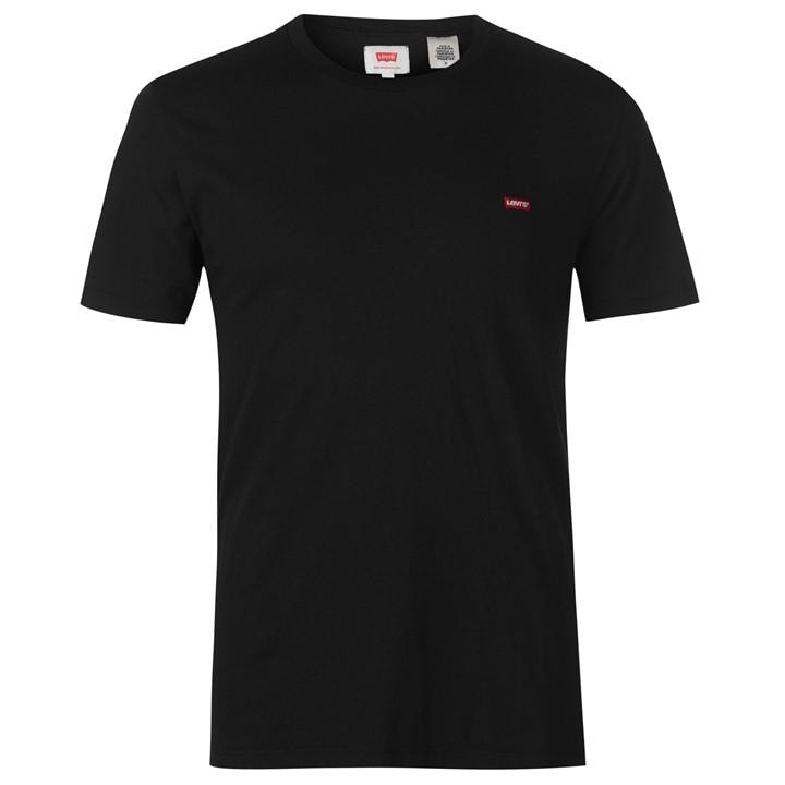 Levis Men's Black Original T Shirt - Small