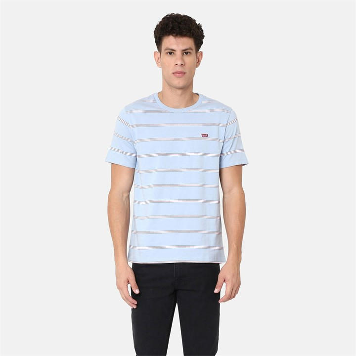 Levis Men's Blue Original T Shirt Medium