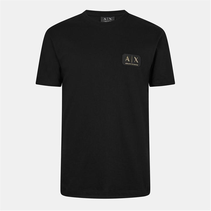 Armani Exchange Men's Black Ax Badge Lg Tee Sn61