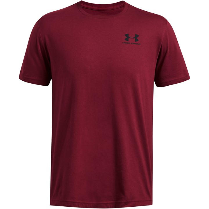 Under Armour Armour UA Left Chest Logo Short Sleeve Mens - Red