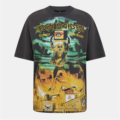 REPRESENT - Men's x Iron Maiden Holy Smoke Bold Fashion Metal Fusion T-Shirt