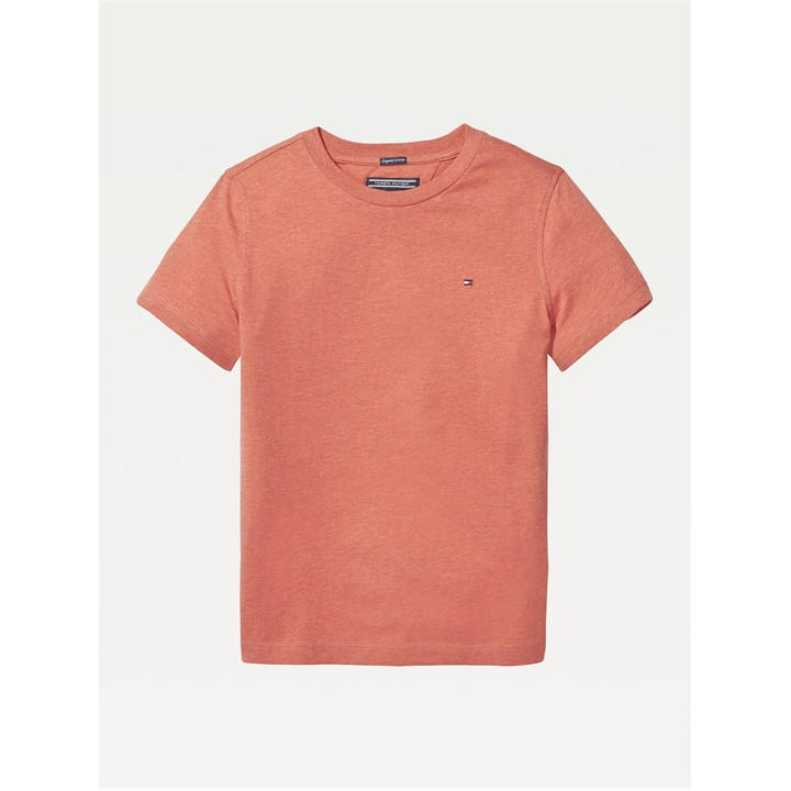 Tommy Hilfiger Unisex Kids Red Original T Shirt Children's