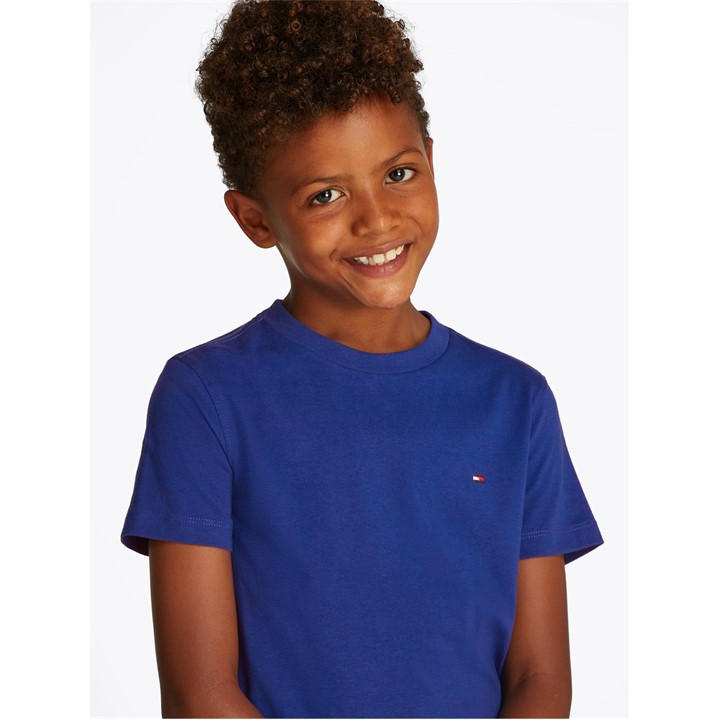 Tommy Hilfiger Unisex Kids Blue Original T Shirt Children's