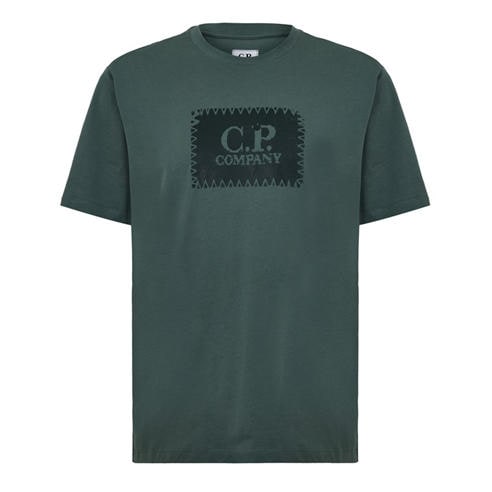 CP COMPANY - Men's Block Logo Regular Fit T-Shirt