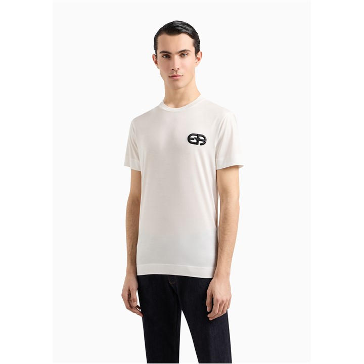 Emporio Armani Men's White T-Shirt Small