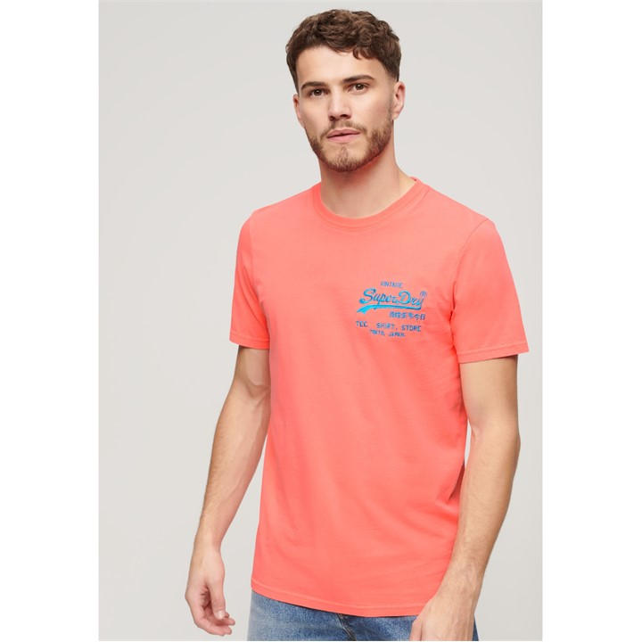 SUPERDRY NEON VINTAGE LOGO T-SHIRT
