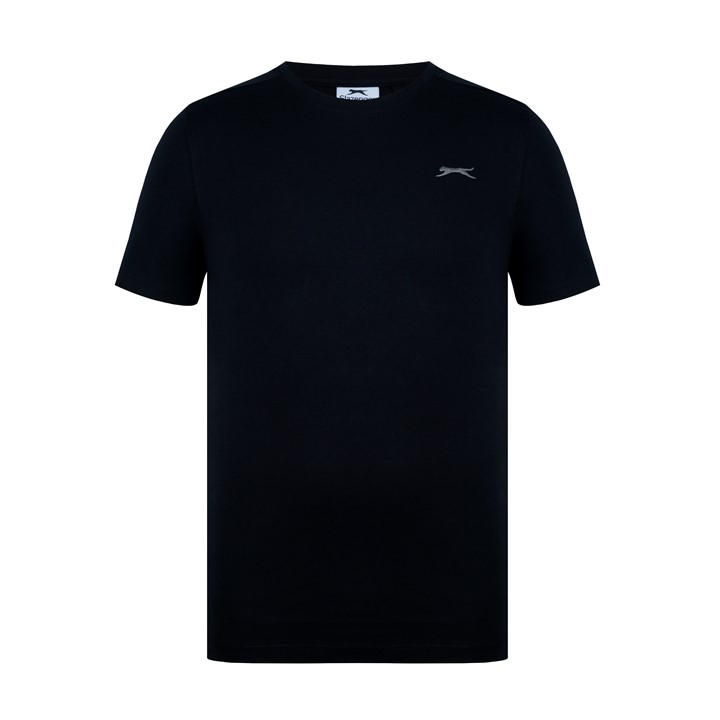 T-Shirt Homme Slazenger Violet Mélange Coton Taille S Manches Courtes - Occasion