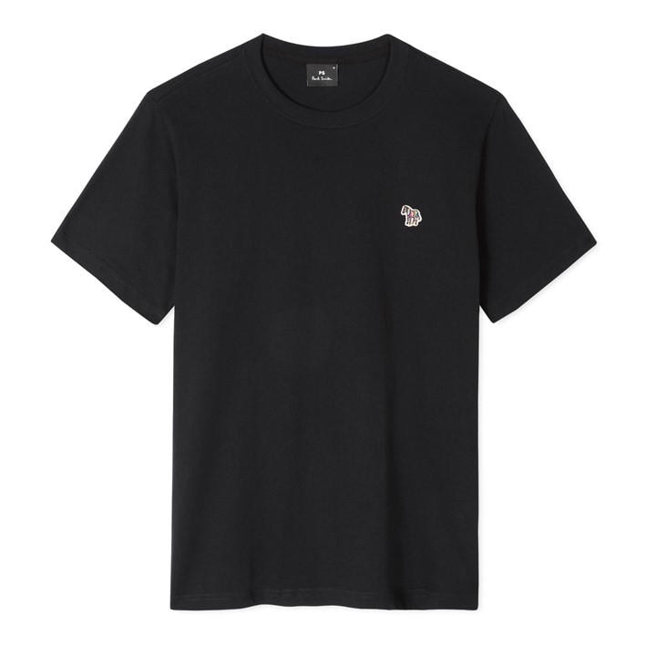 Ps Paul Smith Men's Black Zebra Crew Neck T-Shirt 2XL