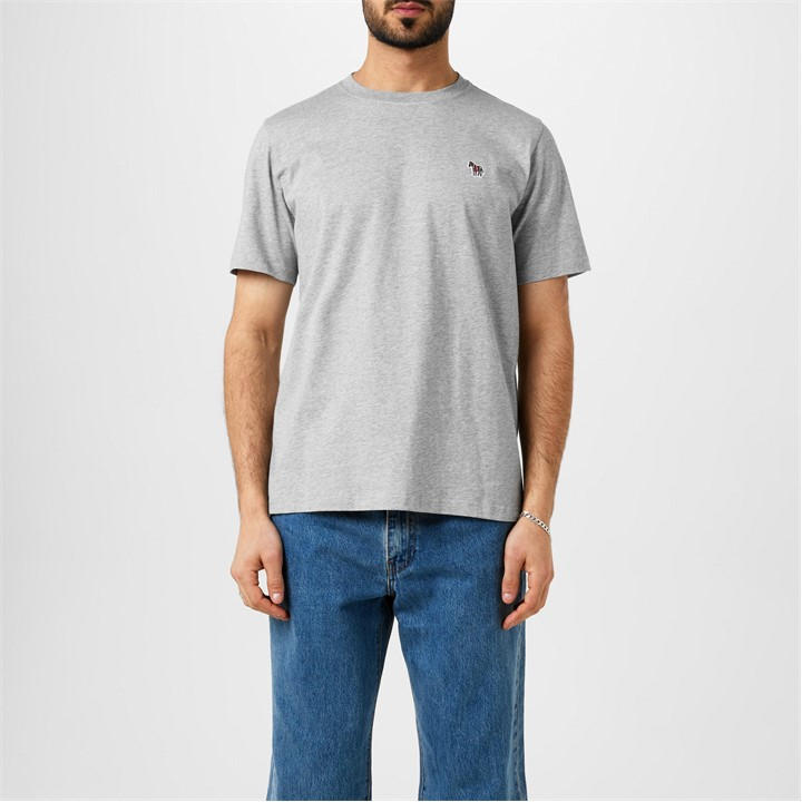 Ps Paul Smith Men's Grey Zebra Crew Neck T-Shirt 2XL