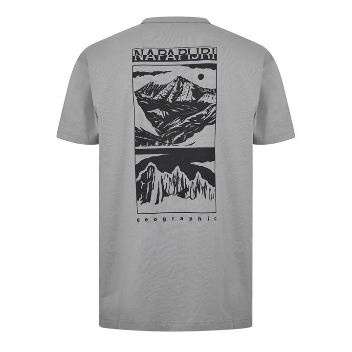 White 002 - Napapijri - Graphic T-shirt Mens