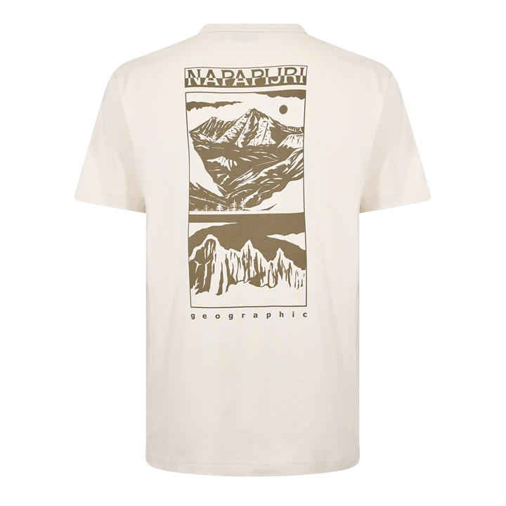 White 002 - Napapijri - Graphic T-shirt Mens