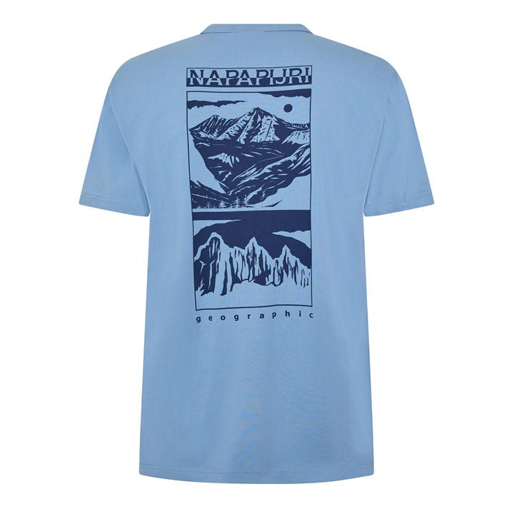 White 002 - Napapijri - Graphic T-shirt Mens