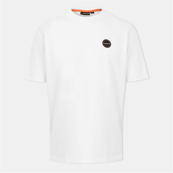 NAPAPIJRI NAPA BADGE SHORT SLEEVE T-SHIRT MENS