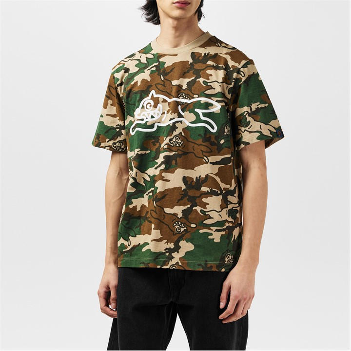 ICECREAM CAMO RUN DOG T-SHIRT