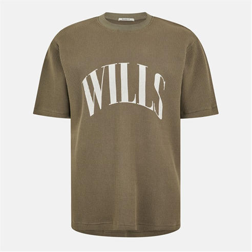 Jack Wills - Men's JW Waffle Graphic Regular Fit T-Shirt