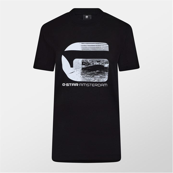 G Star Men's Black Amsterdam T-Shirt Small