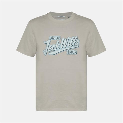 Jack Wills - Men's Retro Graphic Cotton Short Sleeve Crew Neck T-Shirt