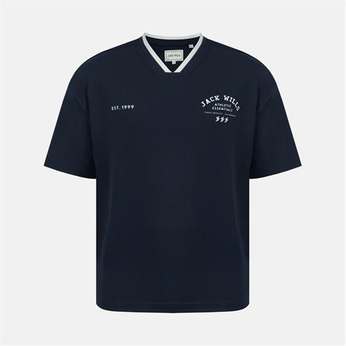 Jack Wills - Men's V-Neck Short Sleeve Oversized T-Shirt