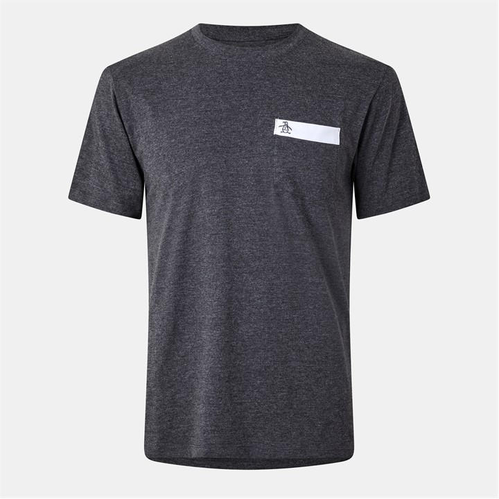 Original Penguin Men's Grey Pocket T-Shirt Extra Large