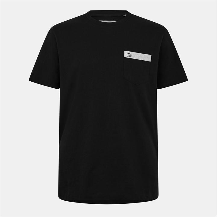 Original Penguin Men's Black Pocket T-Shirt Extra Large