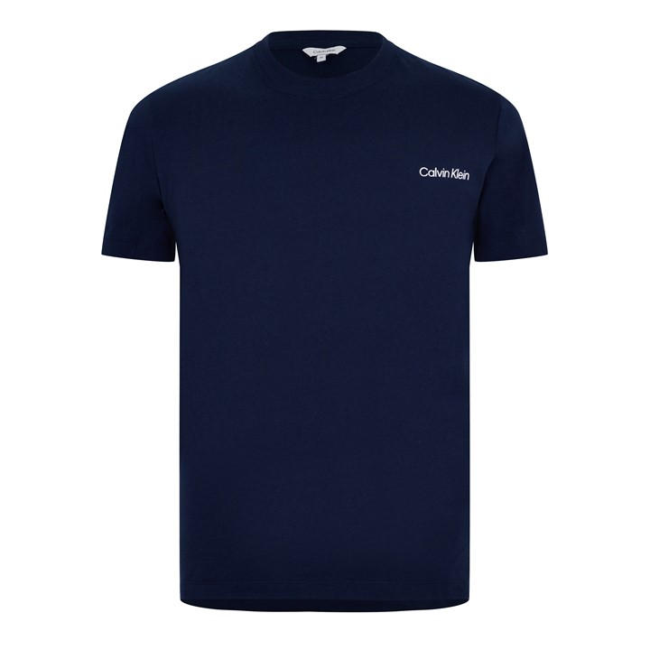 Calvin Klein Men's Blue Core Logo T Shirt Medium