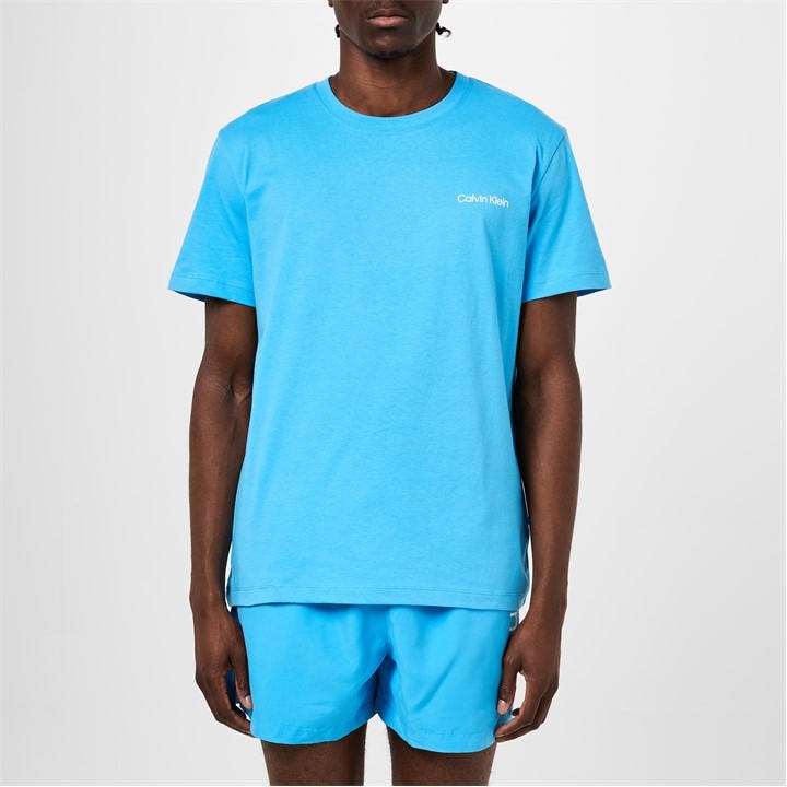 Calvin Klein Core Logo T Shirt Mens - Blue