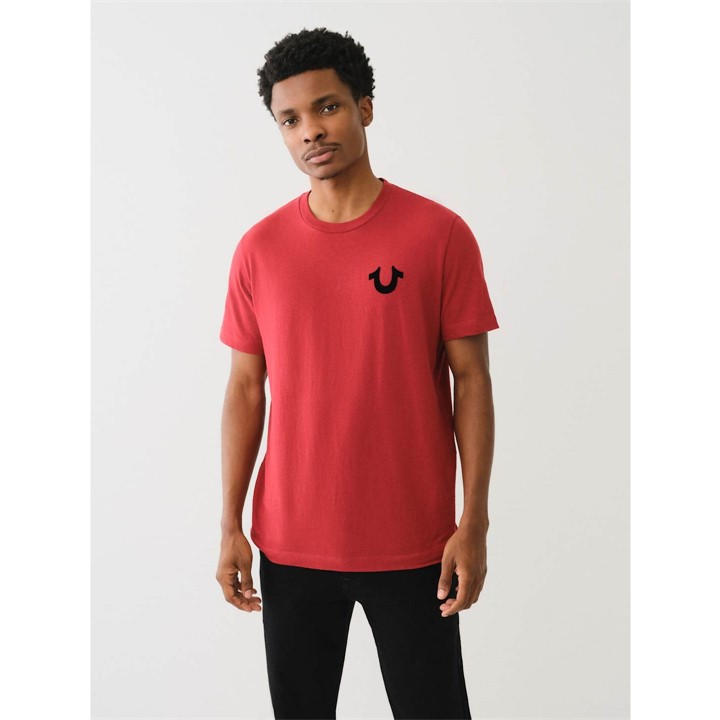 True Religion Man T-shirt Red Size S Cotton In Red