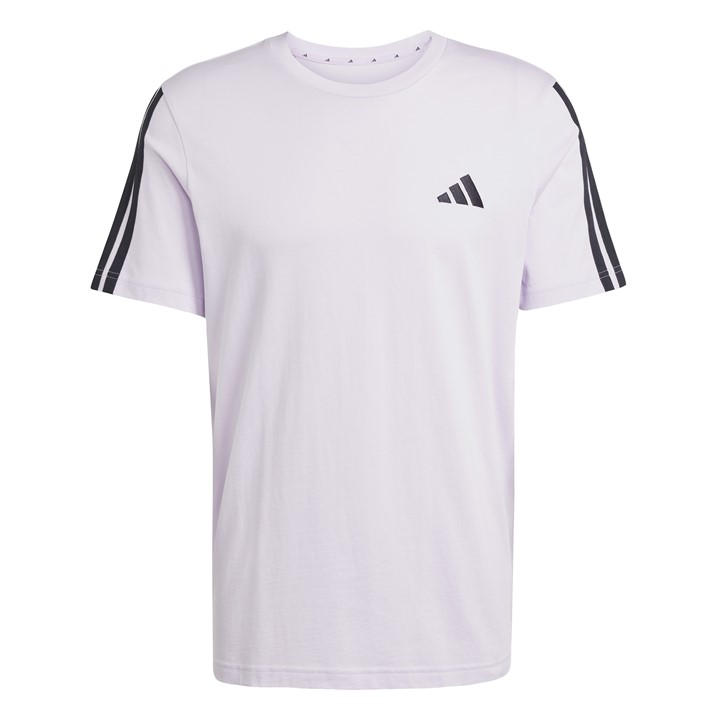 Black/White - adidas - Essentials 3-Stripes T-Shirt Mens