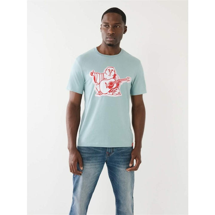 TRUE RELIGION BUDDHA APPLQUE T-SHIRT MENS