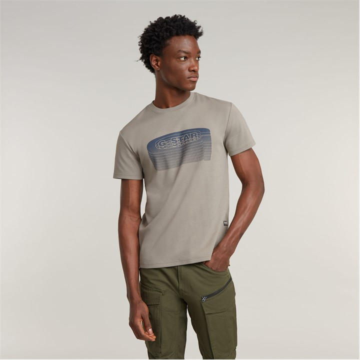 G-star G Star Raw Old Skool Logo T Shirt White