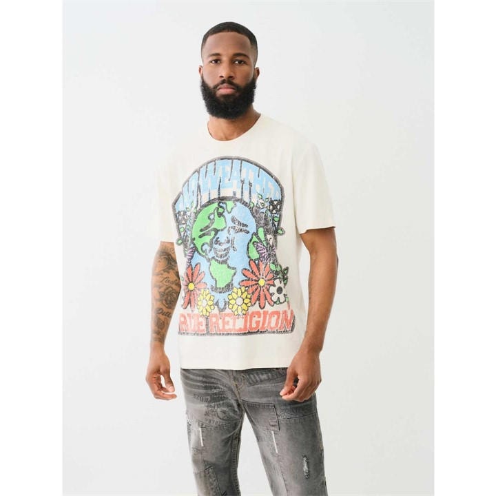 TRUE RELIGION AXED BUDDHA T-SHIRT MENS