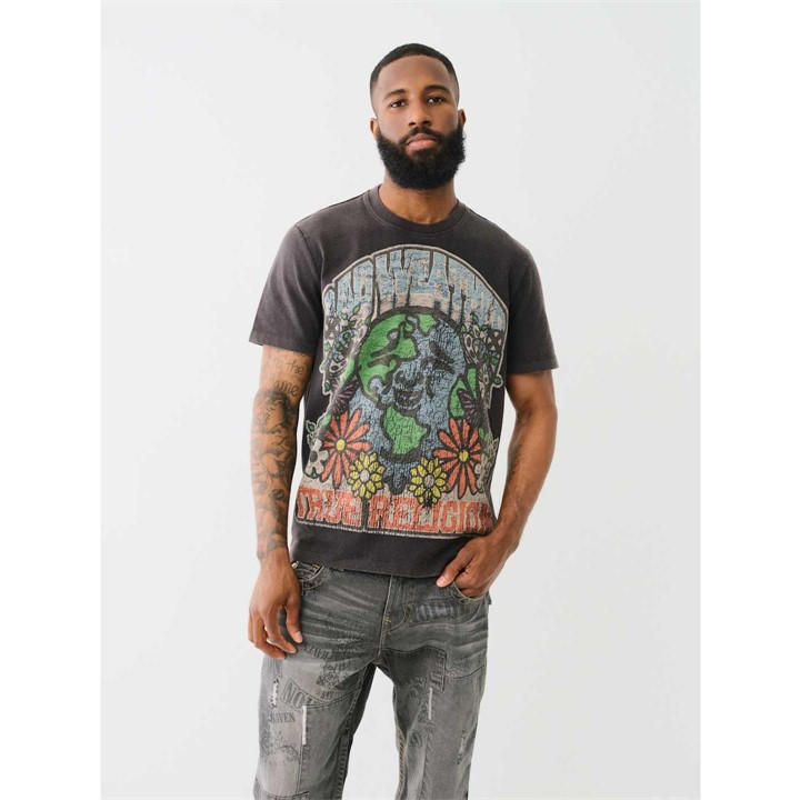 TRUE RELIGION AXED BUDDHA T-SHIRT MENS