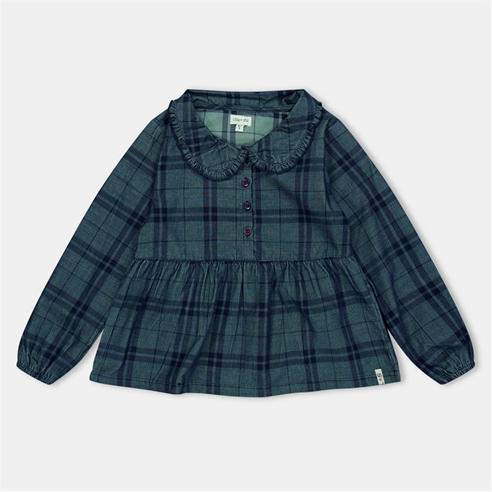 Lilly and Sid - Kids' Check Collar Regular Fit T-Shirt