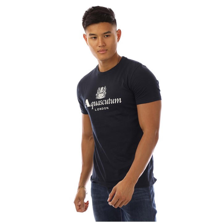 Aquascutum Men's Multi Logo Tee 2XL