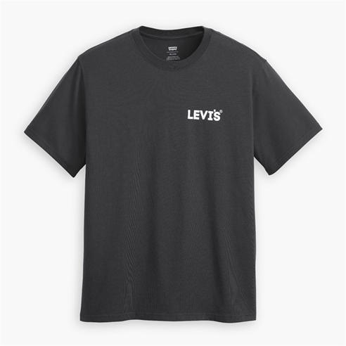 Levis - Mens Headline Logo Cotton Short-Sleeve Oversized-Fit T-Shirt