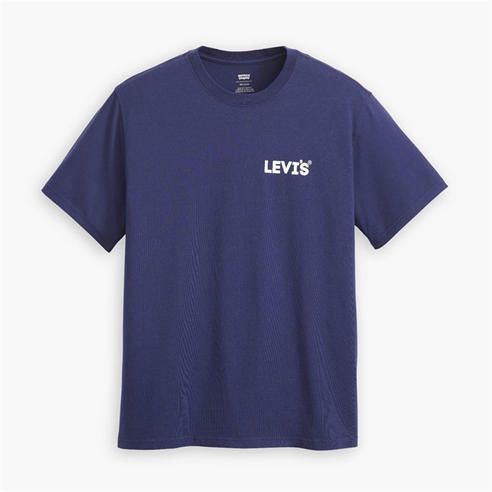 Levis - Mens Headline Logo Cotton Short-Sleeve Oversized-Fit T-Shirt