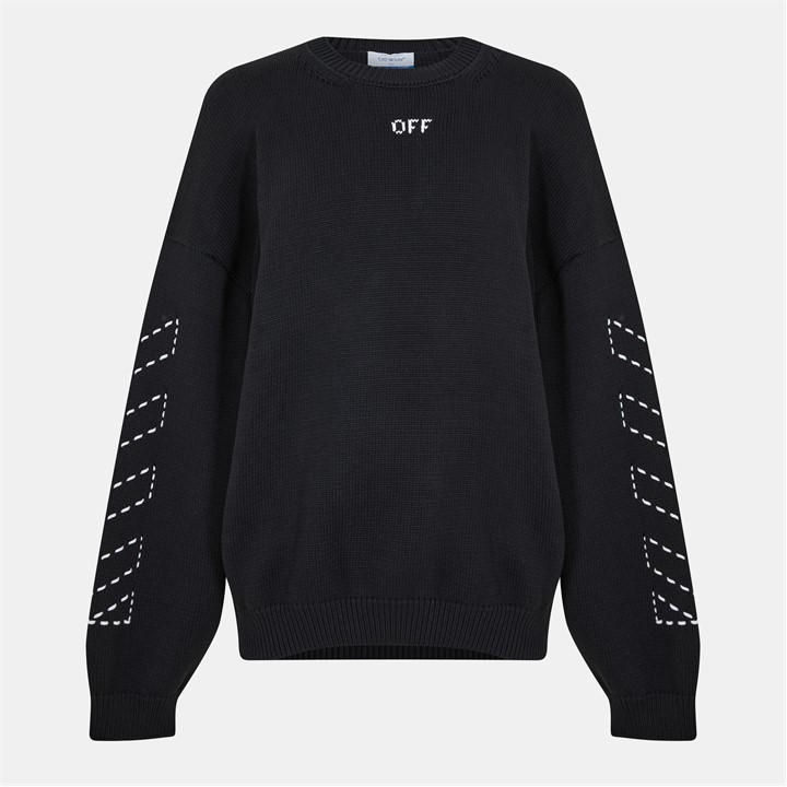 Off White Men's Multi Off Arrow Crew Neck Extra Large