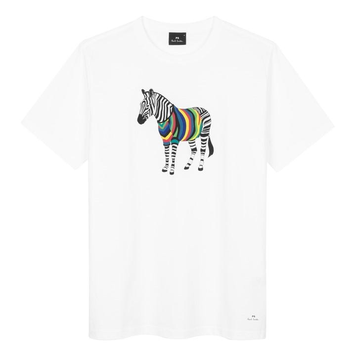 PS BY PAUL SMITH EN'S REGULAR FIT ZEBRA PRINT T-SHIRT