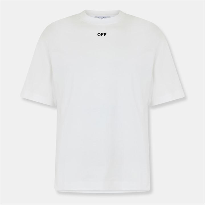 Off White Men's White Off Arrow Skate Regular Fit T-Shirt