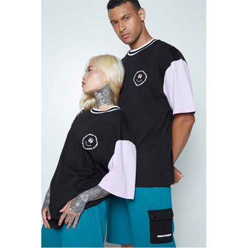 Hype - Happy Ringer Regular Fit T-Shirt