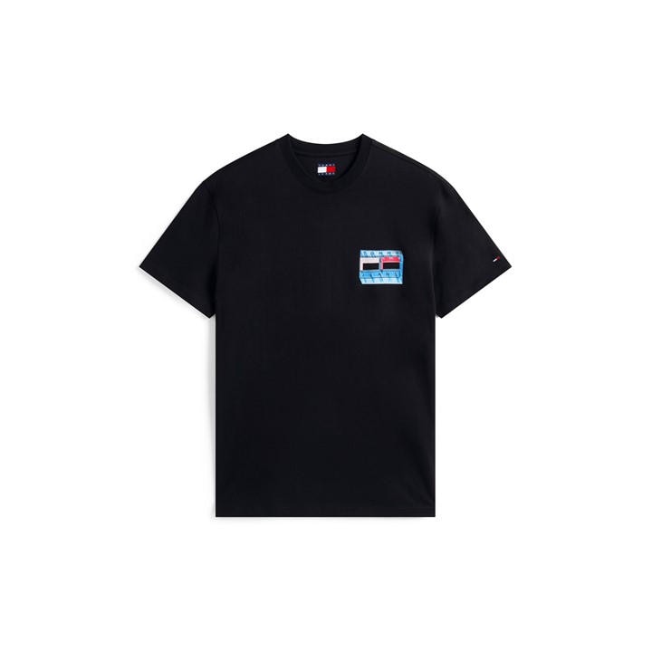 Tommy Jeans Men's Black Tj Dna Play Tee Sn54 Small
