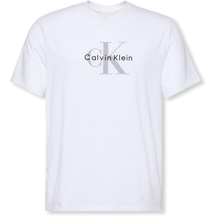 Calvin Klein Jeans Men's White Ckj Monogram Tee Sn54 2XL