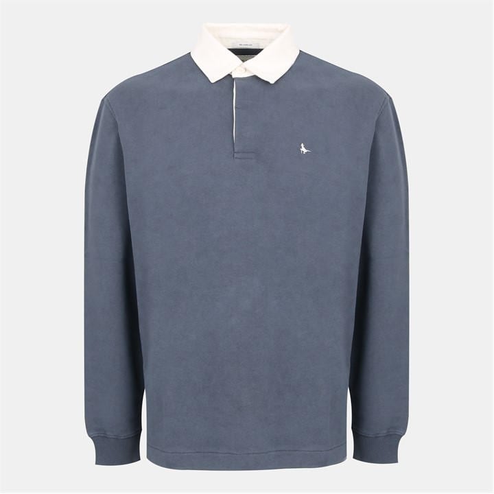 Jack Wills Men's Black Rugby Polo Sn54