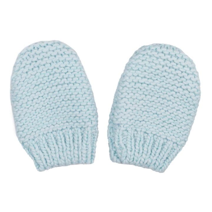 BLUE - Hello World - Baby Boy Knitted New Born Gift Set