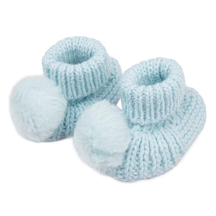 BLUE - Hello World - Baby Boy Knitted New Born Gift Set