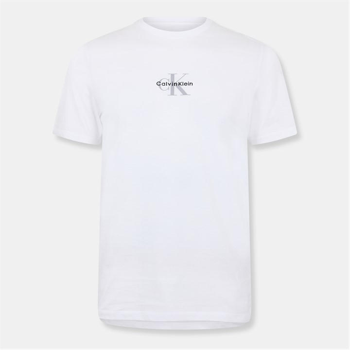 Calvin Klein Jeans Men's White Ckj Mlogo Grphc Tee Sn62